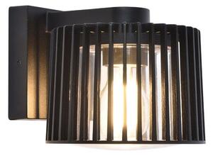 LED lámpatest , oldalfali , E27 foglalattal , fekete , kültéri , IP54 , 5 év garanciával , LUTEC , SHYNE
