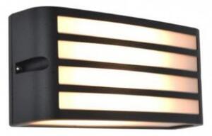 LED lámpatest , mennyezeti , oldalfali , E27 foglalat , sötét szürke , kültéri , IP44 , 5 év garanciával , LUTEC , ZEBRA