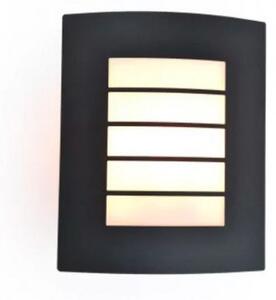 LED lámpatest , oldalfali , E27 foglalat , sötétszürke , kültéri , IP44 , LUTEC , SLIM