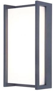 LED lámpatest , oldalfali , 17.3W , természetes fehér , sötétszürke , kültéri , IP54 , LUTEC , QUBO