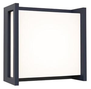 LED lámpatest , oldalfali , 9.5W , természetes fehér , sötétszürke , kültéri , IP54 , LUTEC , QUBO