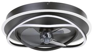 Mennyezeti lámpa , ventilátor , ventilátoros lámpa , CCT , fehér , fekete , acél , távirányítóval , 3 sebesség , EGLO , NAMORI