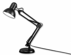 LED lámpa , asztali , E27-es foglalattal , befogótalppal , fekete , LENA