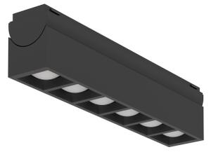 Sínes LED lámpa , lineáris , 18 cm , track light , 6W , dimmelhető , CCT , 1 fázisú , 2 pólusú , fekete , EGLO TPLUS , 901686