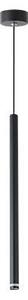 LED lámpa , függeszték , mennyezeti , fekete , 50cm , G9 foglalattal , acél , Piero