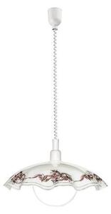 EGLO , 3041 , VETRO , függeszték , E27 , 1X60W , IP20 , fehér, lila, fekete