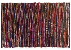 Színes-fekete szőnyeg - 140x200 cm - Pamut - BARTIN
