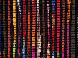 Sötét színes pamutszőnyeg 140 x 200 cm BARTIN
