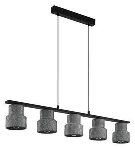 EGLO , 39855 , HILCOTT , függeszték , E27 , 5X40W , IP20 , horganyzott