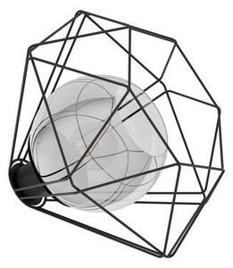 EGLO , 43484 , VERNHAM , asztali lámpa , E27 , 1X40W , IP20 , fekete-átlátszó