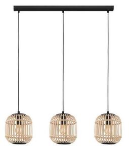 EGLO , 43217 , BORDESLEY , függeszték , E27 , 3X28W , IP20 , natúr