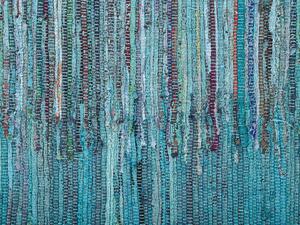 Kék pamutszőnyeg 80 x 150 cm MERSIN