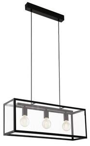 EGLO , 49393 , CHARTERHOUSE , függeszték , E27 , 3X60W , IP20 , átlátszó