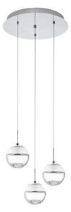 EGLO , 93709 , MONTEFIO 1 , függeszték , 3000 K , LED , 3X5W , IP20 , fehér, átlátszó