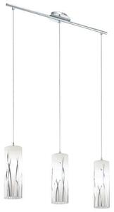 EGLO , 92741 , RIVATO , függeszték , E27 , 3X60W , IP20 , fehér, króm