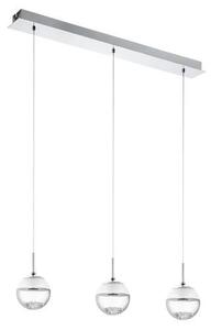 EGLO , 93784 , MONTEFIO 1 , függeszték , 3000 K , LED , 3X5W , IP20 , fehér, átlátszó