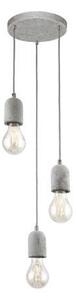EGLO , 95523 , SILVARES , függeszték , E27 , 3X60W , IP20 , szürke
