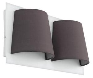 EGLO , 97625 , SERRAVALLE , fali lámpa , 3000 K , LED , 2X5,4W , IP20 , szürke