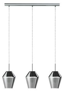 EGLO , 96774 , MURMILLO , függeszték , E27 , 3X28W , IP20 , fekete-átlátszó
