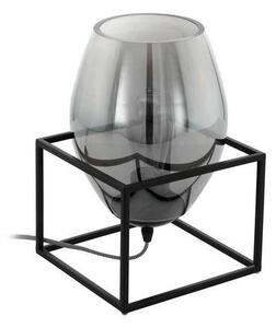 EGLO , 97209 , OLIVAL 1 , asztali lámpa , E27 , 1X40W , IP20 , fekete-átlátszó