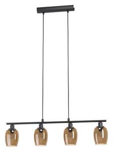 EGLO , 98765 , ZABALEA , függeszték , E14 , 4X40W , IP20 , átlátszó bronz