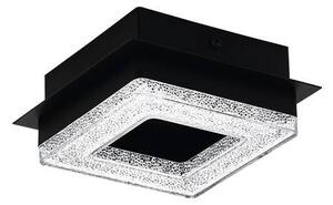 EGLO , 99324 , FRADELO 1 , fali-mennyezeti lámpa , 3000 K , LED , 1X3,2W , IP20 , fekete, átlátszó