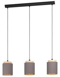EGLO , 99446 , ALBARIZA , függeszték , E27 , 3X40W , IP20 , cappuccino, arany