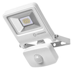 Ledvance Endura Flood 10W 800lm 3000K, fehér kültéri LED reflektor mozgásérzékelővel, IP44
