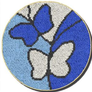 Kék Sárga pillangók subaszőnyeg kézimunka készlet