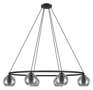 EGLO , 39578 , DAGUELLA , függeszték , E14 , 6X25W , IP20 , fekete-átlátszó