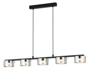 EGLO , 39875 , COPILLOS , függeszték , 3000 K , LED , 5X5,4W , Yes , IP20 , fekete-átlátszó