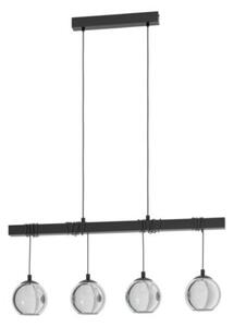 EGLO , 39761 , ARGALLO , függeszték , E27 , 4X40W , IP20 , fekete-átlátszó