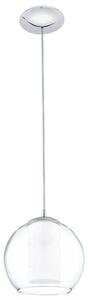EGLO , 92761 , BOLSANO , függeszték , E27 , 1X60W , IP20 , fehér, átlátszó
