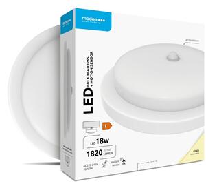 Modee LED Hajólámpa Kerek 18W 4000K (D195x45mm) IP65+PIR (1820 lumen) fehér