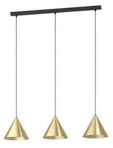EGLO , 99592 , NARICES , függeszték , E27 , 3X40W , IP20 , csiszolt sárgaréz, arany