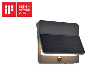 LUTEC ALETA LED szolárlámpa mozgásérzékelővel , 12.6W, sötét szürke, IP54