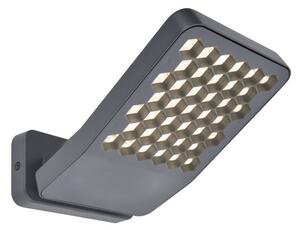 LUTEC ATLANTIS small LED fali lámpa , sötétszürke ,13.7W , 2000lm , 13.7W , természetes fehér , IP54