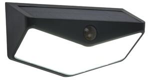 LUTEC WINGS Szolar LED fali mozgásérzékelős lámpa , fekete , 3.7W , 500lm , 5000K , IP44