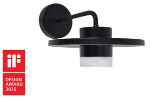 LUTEC PLATO LED fali lámpa , fekete , 7W , 1000lm , meleg fehér , IP54