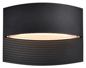 LUTEC LOTUS LED falilámpa , 8.5W , matt fekete , IP54