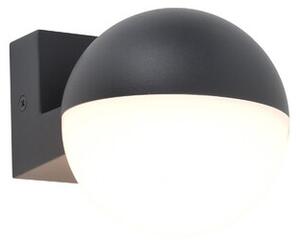 LUTEC LOOMA LED fali lámpa , sötétszürke , 7.8W , 800lm , meleg fehér , IP54