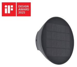 LUTEC BELKA LED szolárlámpa hybrid (szolár&230V) indirekt fénnyel , 9W , sötétszürke , IP54