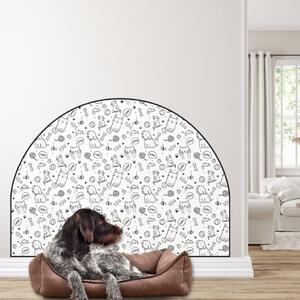 PIPPER. Védő textil falmatrica – Ív – Állatok Méret: 120x96cm, Indíték: név nélkül