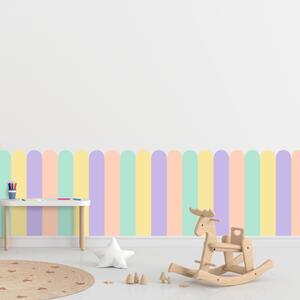 PIPPER. Textil öntapadó tapéta - Boltív - Pasztell szín 2 Méret: 80cm