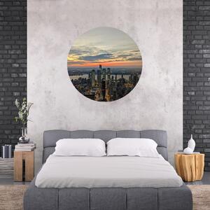 PIPPER. Textil kör alakú falmatrica "New York" Méret: 100cm