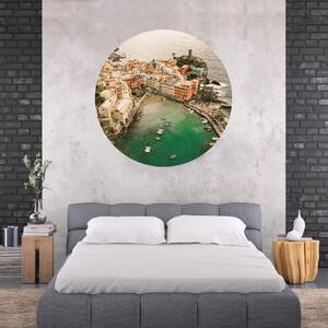 PIPPER. Textil kör alakú falmatrica "Cinque Terre – Olaszország" Méret: 120cm