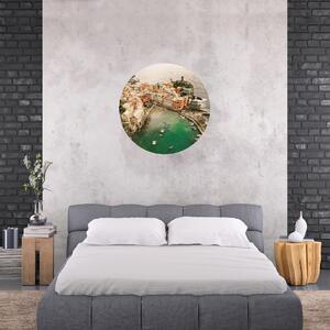 PIPPER. Textil kör alakú falmatrica "Cinque Terre – Olaszország" Méret: 60cm