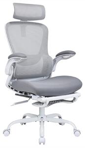 ANT-Bilberry White modern ergonomikus forgószék lábtámasszal