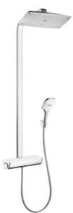Zuhanyrendszer Hansgrohe Raindance E termosztatikus csapteleppel fehér / króm 27286400