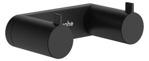 Két akasztós fogas Hansgrohe AddStoris S fekete matt színben 41785670